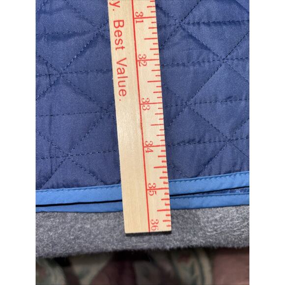 Lands End Jacket Womens Sz 3X Navy/ Blue Plaid Quilted Barn Chore Primaloft - Picture 6 of 9